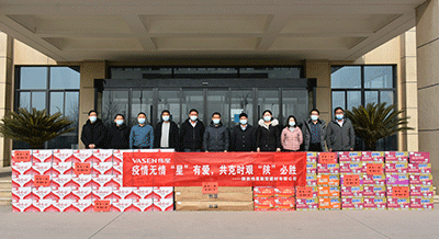 pg电子新材西安工业园支援物资，助力西安抗疫！